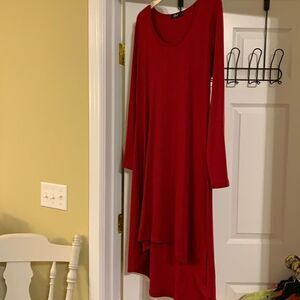 XL long sleeve high/low dress